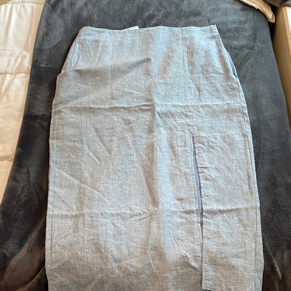 LOFT Light Blue Pencil Skirt